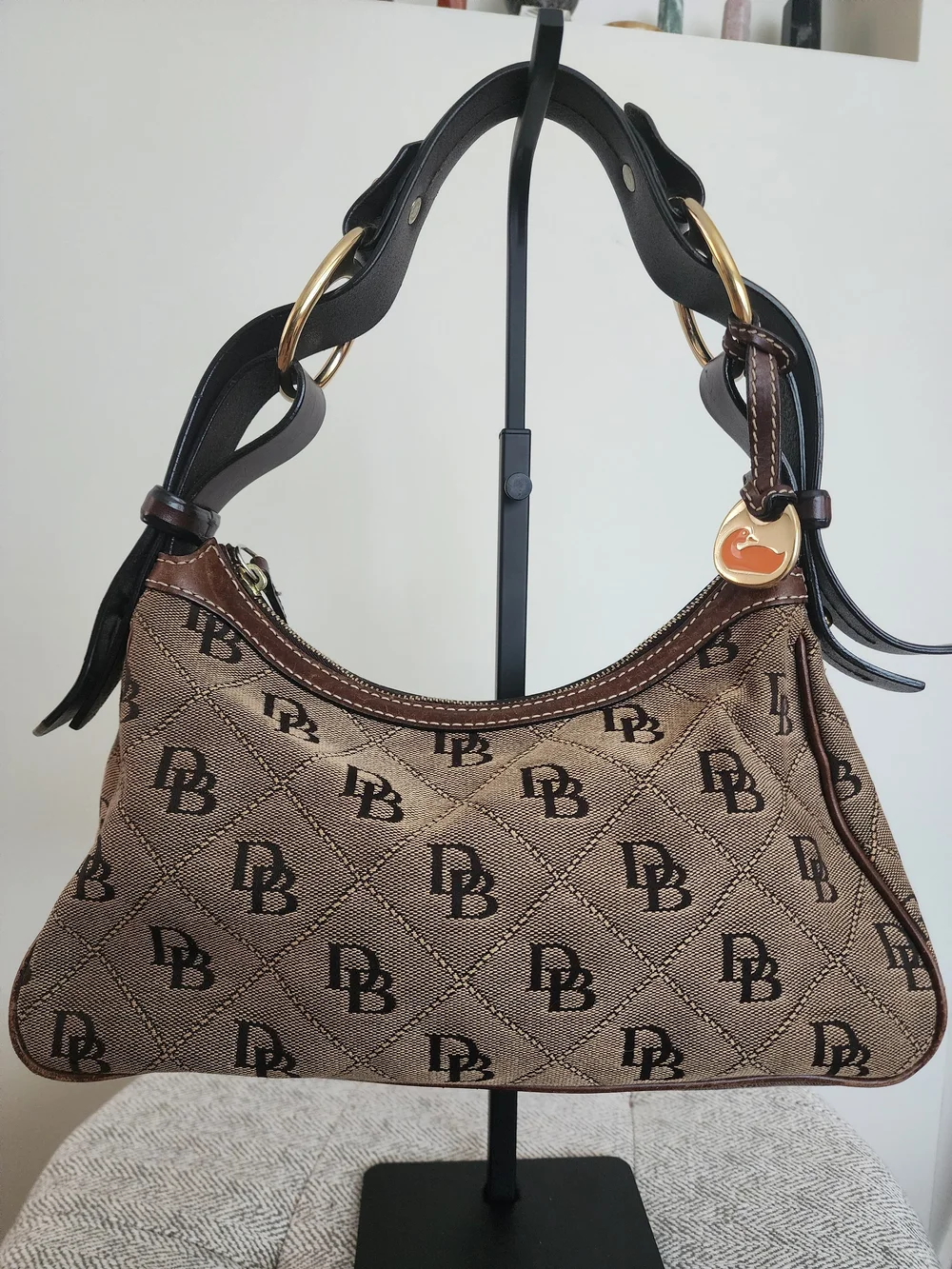 Dooney & Bourke Signature Monogram Canvas Hobo bag